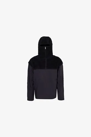 Daily paper Mens Raka Fleece-Panel Woven Hoody S