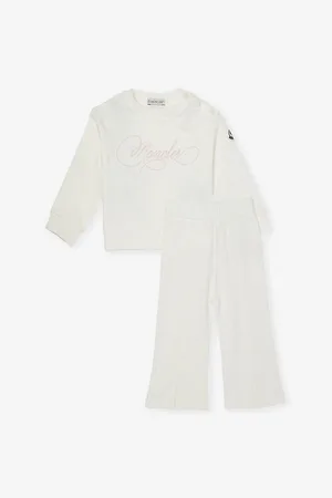 Moncler Brand-Embroidery Cotton Tracksuit Set 9 Months-3 Years 3 Years