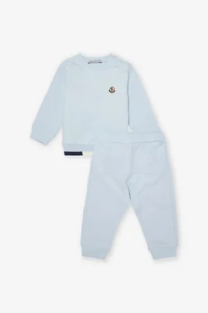 Moncler Tricolor-Trimmed Cotton Tracksuit Set 3 Months-3 Years 9-12 Months