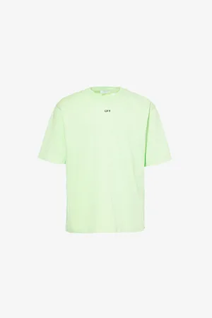 OFF-WHITE Mens Stamp Skate Short-Sleeve Cotton-Jersey T-Shirt S
