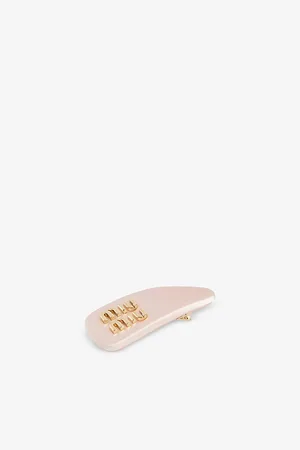 Miu Miu Womens Branded Satin Hairpin