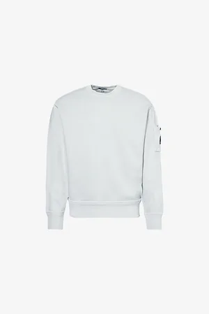 C.P. Company Mens Crewneck Long-Sleeve Cotton-Jersey Sweatshirt S