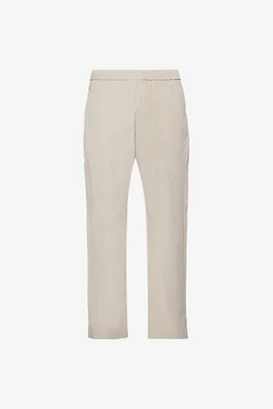 BARENA Mens Drawstring Straight-Leg Stretch-Cotton Trousers 30