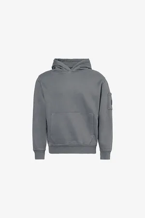 C.P. Company Mens Relaxed-Fit Long-Sleeve Cotton-Jersey Hoody S