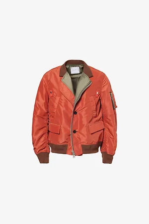 SACAI Mens Spread-Collar Long-Sleeve Regular-Fit Shell Jacket M
