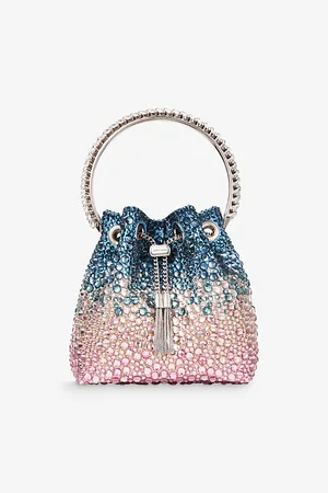 Jimmy Choo Womens Bon Bon Gem-Embellished Woven Cross-Body Bag 1 Size