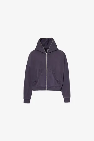 Entire Studios Mens Eternal Two-Patch-Pockets Relaxed-Fit Cotton-Jersey Hoody Xs