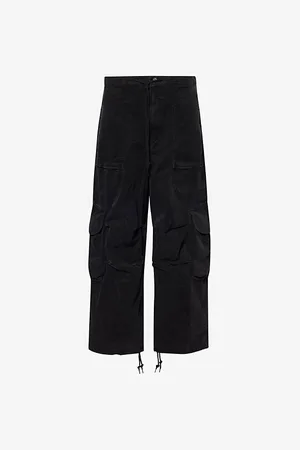 Entire Studios Mens Freight Multi-Pockets Wide-Leg Relaxed-Fit Denim Trousers S