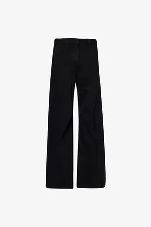 Entire Studios Mens Brand-Patch Two-Slip-Pockets Wide-Leg Relaxed-Fit Denim Jeans Xs