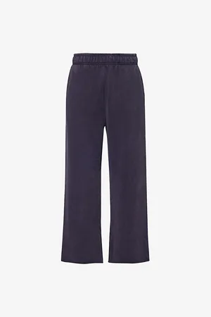 Entire Studios Mens Two-Slip-Pockets Wide-Leg Relaxed-Fit Cotton-Jersey Jogging Bottoms M