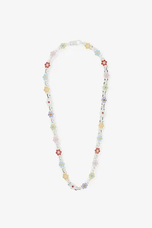 Hatton Labs Womens Daisy Chain Sterling-Silver 20In