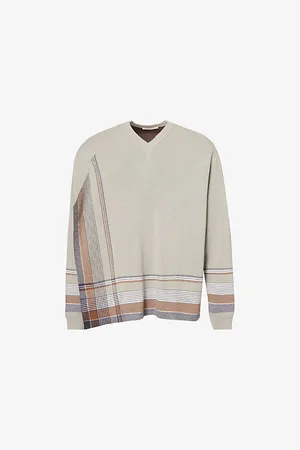 CRAIG GREEN Mens Handkerchief V-Neck Cotton Jumper S