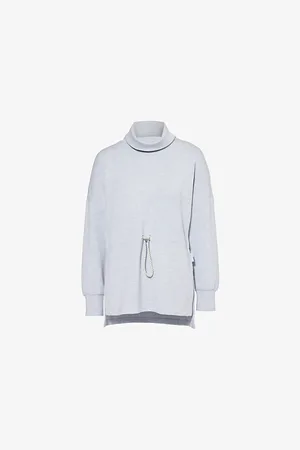 Varley Womens Freya High-Neck Stretch-Woven Blend Sweatshirt Xs
