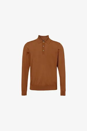 Dunhill Mens Knitted Cashmere Polo Shirt S