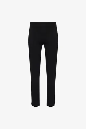 Spanx Womens Ponte Zip-Cuff Stretch-Jersey Leggings S