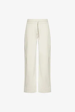Lululemon Womens Scuba Wide-Leg Cotton-Blend Jogging Bottoms Xxs