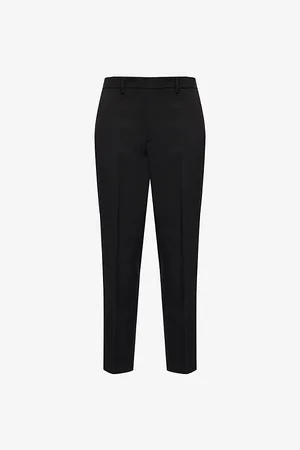 Jil Sander Mens Elasticated-Waist Straight-Leg Regular-Fit Woven Trousers 28