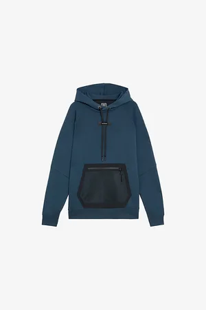 On Running Mens Drawstring-Guard Relaxed-Fit Stretch-Woven Hoody S