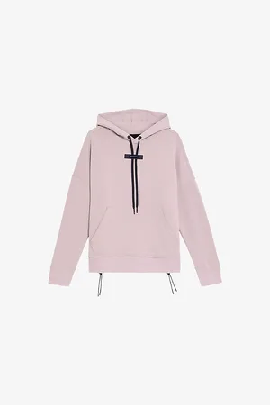 On Running Womens Drawstring-Guard Kangaroo-Pocket Stretch-Woven Hoody Xs