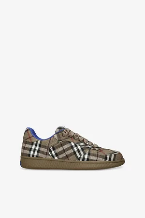 Burberry Mens Check Terrace Low-Top Canvas Trainers Eur 40 / 6 Uk Men