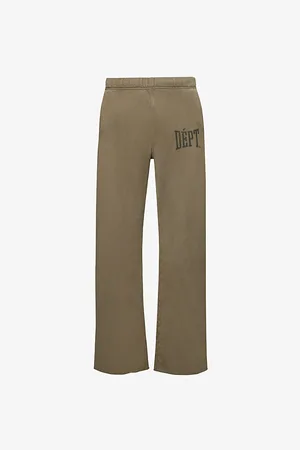 GALLERY DEPT. Mens Logo-Print Straight-Leg Cotton Jogging Bottoms S
