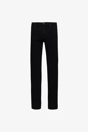 Citizens of Humanity Mens London Brand-Patch Tapered-Leg Slim-Fit Stretch-Denim and Cashmere-Blend Jeans 28
