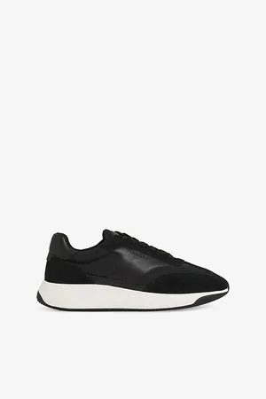 Reiss Mens Emmett Low-Top Leather-Suede Trainers Eur 41 / 7 Uk Men