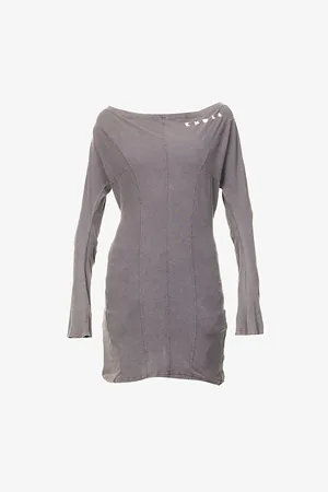 KNWLS Womens Ace Flared-Cuffs Cotton-Jersey Top Xs