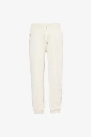 ELEVENTY Mens Zip-And-Slip-Pockets Tapered-Leg Relaxed-Fit Cotton-Blend Jogging Bottoms S