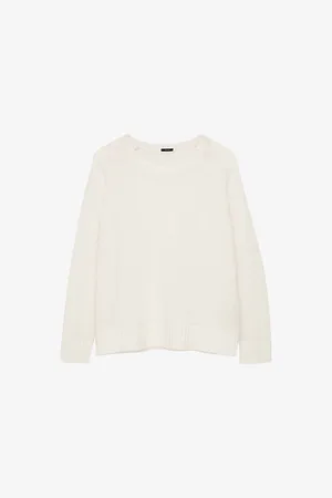 Joseph Womens Round-Neck Long-Sleeve Cashmere Jumper L