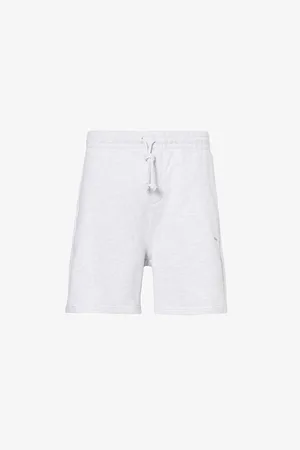 GymShark Mens Everywear Vintage-Wash Cotton-Jersey Sweat Shorts M