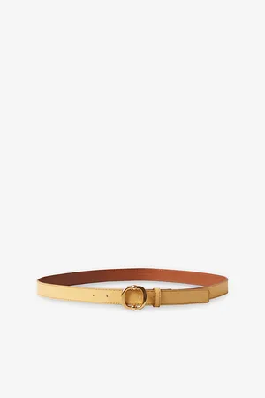 Claudie Pierlot Womens Brand-Buckle Classic Leather Belt 22
