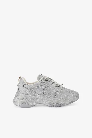 Kurt Geiger Womens Luster Crystal-Embellished Woven Low-Top Trainers Eur 36 / 3 Uk Women