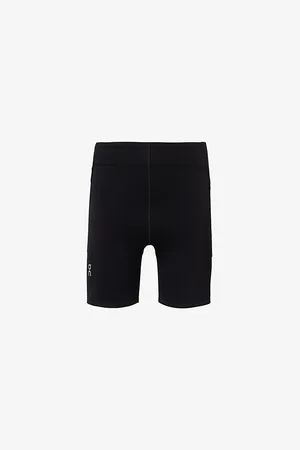 On Running Womens Train Tights Brand-Print Mid-Rise Stretch-Woven Shorts M