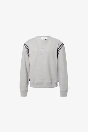 Alexander McQueen Mens Logo-Print Cotton Sweatshirt S