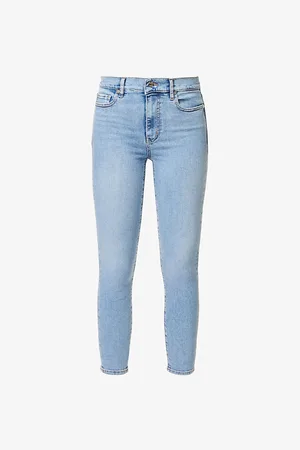 Frame Womens Le High Skinny Crop Stretch Denim-Blend Jeans 24