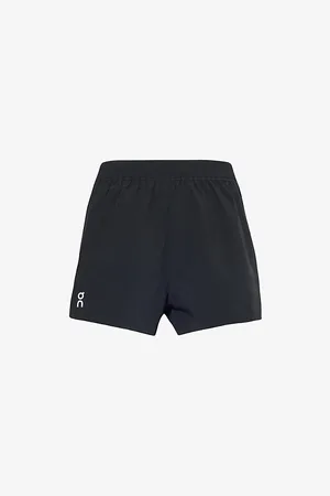 On Running Womens Train Zip-Pocket Mid-Rise Stretch-Woven Shorts S