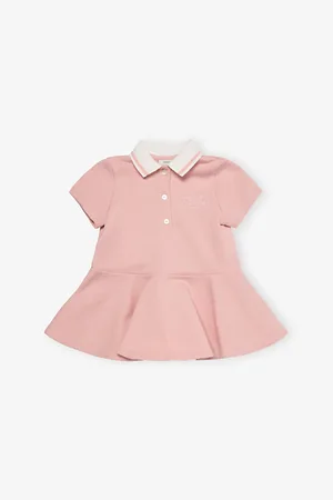 Fendi Logo-Embroidered Cotton-Jersey Dress 12-24 Months 12 Months