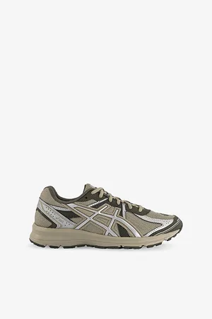 Asics Mens Jog 100S Metallic-Trim Mixed-Material Trainers 7.5