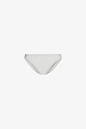 Monday Swimwear Womens Byron Mid-Rise Crinkled Bikini Bottoms 6