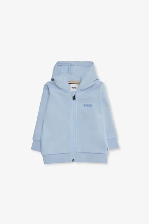 HUGO BOSS Baby Boy Brand-Print Cotton-Blend Jersey Hoodie 9 Months - 3 Years 18 Months