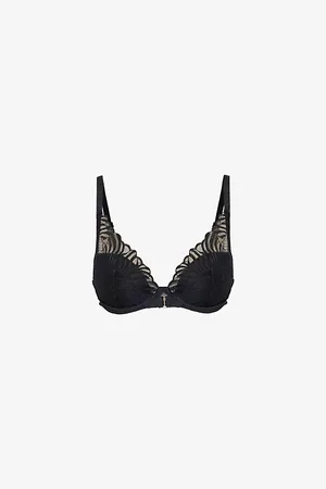 Chantelle Womens Legend Underwire Plunge Stretch-Wovent-Shirt Bra 30D
