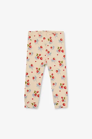 Konges Sløjd Strawberry-Print Straight-Leg Cotton Leggings 0-18 Months 0-1 Months