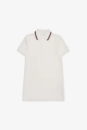 Gucci Textured Polo-Collar Stretch-Cotton Blend Dress 6-12 Years 6 Years