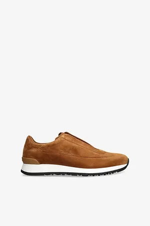 JOHN LOBB Mens Lift Slip-On Suede Low-Top Trainers Eur 40 / 6 Uk Men