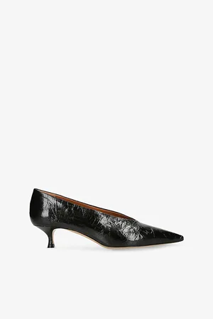 Le Monde Beryl Womens Babouche 35 Leather Kitten-Heel Courts Eur 38/5 Uk Women