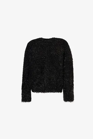 Simone Rocha Mens Tinsel Metallic-Weave Relaxed-Fit Knitted Cardigan M