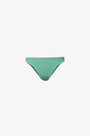 Monday Swimwear Womens Byron Mid-Rise Crinkled Bikini Bottoms 14