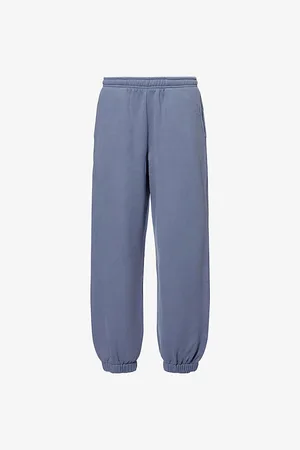 Represent Womens Owners Club Two-Slip-Pockets Wide-Leg High-Rise Cotton-Jersey Jogging Bottoms Xs