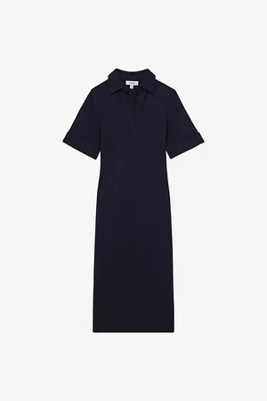 Reiss Womens Astrid Slim-Fit Stretch-Jersey Midi Dress 4